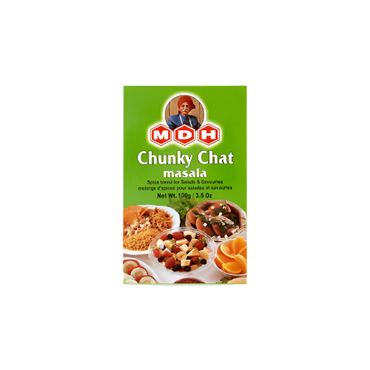 MDH Chunky Chat Masala 100g – Authentic Indian tangy spice mix for chat, fruits, and snacks